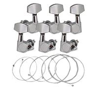 ALFAAL 1 Set String Guitar String + 3R 3L Pegas De Ajuste De Guitarra Cerradas Sintonizadores Para Instrumentos Musicales Accesorio De Guitarra Eléctrica