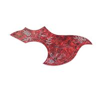 ALFAAL 1 Uds. Golpeador De Guitarra Grande Decorativo De Mano Derecha Placa Antiarañazos para Guitarra Acústica Golpeadores de Guitarra acústica (Color : Crimson)