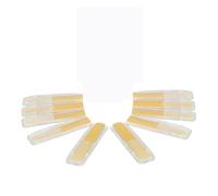 ALFAAL 10 Uds. Cañas para Clarinete Alto Fuerza 2,5 Caña Soprano Accesorios para Instrumentos De Viento De Madera para Clarinete Saxofón Alto/Tenor/Soprano (Color : Clarinet White)