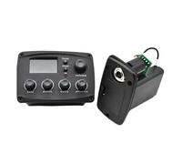 ALFAAL 10 Uds Guitarra Acústica EQ Preamplificador 70 * 48mm con Sintonizador De Procedimiento Digital Ecualizador EQ De 4 Bandas con Sintonizador Pastilla De Guitarra