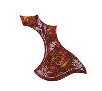 ALFAAL 10 Uds Guitarra Golpeador Guitarra Acústica Golpeador Pick Guard Pegatina Golpeadores de Guitarra acústica (Color : Crimson)
