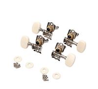 ALFAAL 1SET 2L 2R 4 Cadena Guitarra Sintonización Tuning Pegs Sintonizadores Cabezas Abrir Engranaje Ukulele Piezas Accesorios