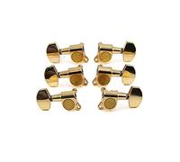 ALFAAL 1set Guitar String Sintoning Pegs Sintonizadores Cabeza Cabeza Profesional Durable Cabeza para La Plaza De Guitarra Eléctrica Acústica (Color : Gold Square Head)