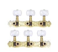 ALFAAL 2 Pcs (L&R Peg De Sintonización De Guitarra Clásica Cabezales Chapadas Con Chapas 1: 16 Llaves De Sintonización Perillas (Color : Gold Plated)