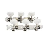 ALFAAL 2 piezas de cabezales de máquina de guitarra clásica perillas de cuerda de guitarra afinadores teclas de afinación de guitarra (color: plata)