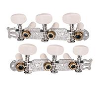 ALFAAL 2 Unids Plata Clásica Guitarra Tuning Pegs Keys Sintonizador Para La Guitarra