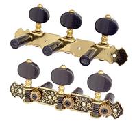 ALFAAL 2pcs (L & R Teclas De Guitarra Clásica Acústica Claves De Clavijas Sintonizadores De Cuerdas 3 + 3 Cabezas De La Máquina