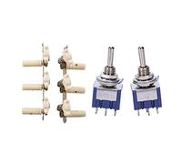 ALFAAL 2x Classic Guitar String Tuning Pegs Sintonizadores 6 PIN SPDT ON/OFF/ON ON Mini Toggle Converter