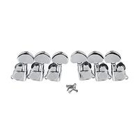 ALFAAL 3L3R Máquina De Guitarra Sellada Cabezas Sintonizadores Sintonizadores Tuning Pegs Para La Guitarra Eléctrica Acústica (Color : Chrome)