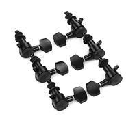 ALFAAL 3L3R Pistas DE ANIMINACIÓN DE CADRA GUITRA Cabeza de la máquina Cabinos de máquina para Guitarras eléctricas acústicas (Color : 4 Black)