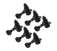 ALFAAL 3L3R Pistas DE ANIMINACIÓN DE CADRA GUITRA Cabeza de la máquina Cabinos de máquina para Guitarras eléctricas acústicas (Color : 2 Black)