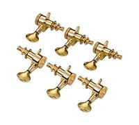 ALFAAL 3L3R Pistas DE ANIMINACIÓN DE CADRA GUITRA Cabeza de la máquina Cabinos de máquina para Guitarras eléctricas acústicas (Color : 1 Gold)