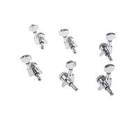 ALFAAL 3R + 3L Guitarra Eléctrica Tuning Tuning Pegs Sintonizadores Máquina Roscada Cabezas De Plata