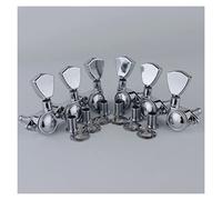 ALFAAL 3R3L Sintonizadores Modelos De Guitarra Cuerca Trasera Cadena De Guitarra Eléctrica Cabezales Botón De Trapecio Chrome