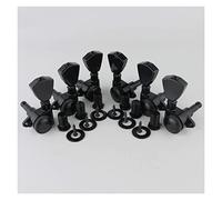ALFAAL 3R3L Sintonizadores Modelos De Guitarra Cuerca Trasera Cadena De Guitarra Eléctrica Cabezales De Cabeza De Trapecio Negro