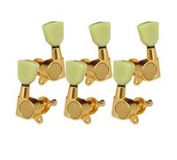 ALFAAL 3x Izquierda + 3x Guitarra Derecha Tweing Tweys Sintonizadores Para La Guitarra Eléctrica/Acústica (Color : Gold)