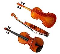 ALFAAL 4/4 3/4 1/2 1/4 1/8 Violín hecho a mano Violín tallado con estuche de arco Violines con Kits de Inicio (Color : 3/4)