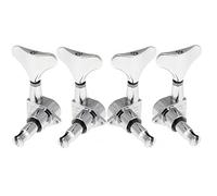 ALFAAL 4 Clavijas De Afinación De Guitarra Selladas Cromadas, Sintonizadores, Cabezales De Máquina Para Bajo 2L + 2R