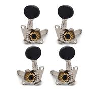 ALFAAL 4 Cuerdas De La Mano Izquierda Y Derecha Tuning Twey PEKEY Sintonizadores De Guitarra Cabeza De La Máquina - Botón Cóncavo Oval Pequeño Pequeño (Color : 2R2L-Black)