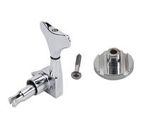 ALFAAL 4 Pares 4R Sintonizadores Bajo Cabezas De La Máquina Tuning Pegs 1 Bass/Precision Bass String Guide - Chrome