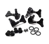 ALFAAL 4 PCS Guitar Tuning Pegs 2R & 2L Cabezas De La Máquina De Sintonizador Con Férulas Para Accesorios De Bajos De Cadena Negros