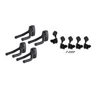 ALFAAL 4 PCS Percha De Guitarra Negro Montaje En La Pared Pantalla De Gancho Y 5pcs Abra Bass Guitar Tuning Tweys Pegs Machine Heads Sintonizadores
