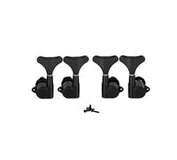 ALFAAL 4 Piezas 2L2R Lápiz De Sintonización De Guitarra De Bajo Claves Sellado Twey Keys Cabezales Sintonizador Negro Para Bass 4 String