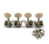 ALFAAL 4 Piezas De Metal Abierto Ukelele Uke Tuning Pegs Sintonizadores Tapa Redonda (Color : Light Grey)