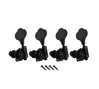 ALFAAL 4 Unids Vintage Abra Bass Tuning Pegs Machine Heads Sintonizadores Negro 4L Para Bajo Zurdo