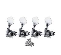 ALFAAL 4 Unids Vintage Abra Bass Tuning Tweys Pegs Machine Heads Sintonizadores Chrome 4R Para Derecho 4 Cuerdas Bajo