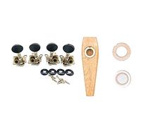 ALFAAL 4pcs Abrió Ukulele Uke Tuning Pegs Sintonizadores Tapa Redonda