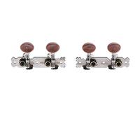 ALFAAL 4pcs Guitarra String Button Tuning Peg Sintonizadores Marrón para Ukelele Uke Guitarra