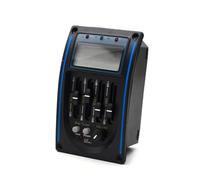 ALFAAL 5 Bandas Pastilla De Guitarra Acústica EQ Preamplificador LCD Sintonizador Pastilla Piezoeléctrica Sistema Ecualizador Color Azul (Color : 4 Bands)