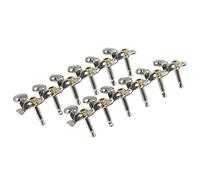 ALFAAL 6 + 6 Guitarra Cadena Tuning Pegs Tunner Machine Heads Guitar Tuning Keys Guitar Accesorios