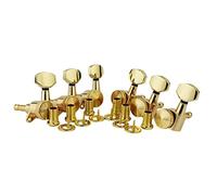 ALFAAL 6 / Configurar Bloqueo De La Máquina De Guitarra Cabezales TUNER Relación Engranaje 1:18 Perillas Tijeras De Ajuste Resistentes Al Desgaste (Color : Gold 6L)