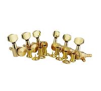 ALFAAL 6 / Configurar Bloqueo De La Máquina De Guitarra Cabezales TUNER Relación Engranaje 1:18 Perillas Tijeras De Ajuste Resistentes Al Desgaste (Color : Gold 6R)
