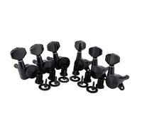 ALFAAL 6 / Configurar Bloqueo De La Máquina De Guitarra Cabezales TUNER Relación Engranaje 1:18 Perillas Tijeras De Ajuste Resistentes Al Desgaste (Color : Black 6R)