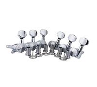 ALFAAL 6 / Configurar Bloqueo De La Máquina De Guitarra Cabezales TUNER Relación Engranaje 1:18 Perillas Tijeras De Ajuste Resistentes Al Desgaste (Color : Silver 6L)