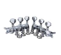 ALFAAL 6 / Configurar Bloqueo De La Máquina De Guitarra Cabezales TUNER Relación Engranaje 1:18 Perillas Tijeras De Ajuste Resistentes Al Desgaste (Color : Silver 3L3R)