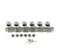 ALFAAL 6-en Línea 6R Máquina De Guitarra Eléctrica Vintage Cabezales Para Afinadores Twey Keys Pegs Nickel Silver Guitar Accesorios