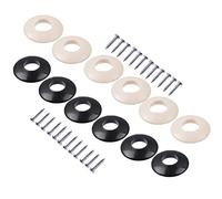 ALFAAL 6 Juegos De Clavijas De Afinación De Guitarra Acústica Abiertas, Cabezales De Máquina, Virolas De Plástico Y Tornillos De Montaje (Color : 6 x White)