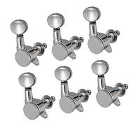 ALFAAL 6 PCS Bloqueo De La Mano Derecha Sintonizadores De Guitarra Tuning Pegs Máquina Cabezas Para La Guitarra Eléctrica Chrome