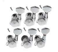 ALFAAL 6 PCS Guitar Tuning Pegs Sintonizadores Cabezas De La Máquina Con Llaves De Ajuste De Bloqueo De Cromo De Bloqueo Para La Guitarra Acústica Eléctrica (Color : 6L)
