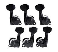 ALFAAL 6 PCS Guitar Tuning Pegs Sintonizadores Cabezas de la máquina con llaves de ajuste negro de bloqueo para la guitarra acústica eléctrica (Color : 3R3L)