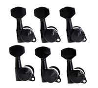 ALFAAL 6 PCS Guitar Tuning Pegs Sintonizadores Cabezas de la máquina con llaves de ajuste negro de bloqueo para la guitarra acústica eléctrica (Color : 6R)
