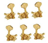 ALFAAL 6 Piezas 3L 3R Clavijas De Afinación Abiertas Sintonizadores Cabezales De Máquina Para Piezas De Guitarra Eléctrica/Acústica (Color : Golden)