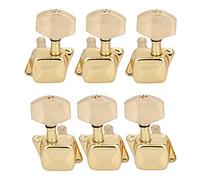 ALFAAL 6 Piezas 3R 3L Cuerdas Semicerradas De Oro Tuning Pegs Sintonizadores Bloqueados