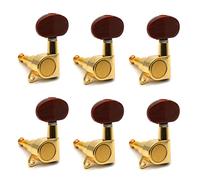 ALFAAL 6 Piezas De Clavijas De Afinación De Cuerda Bloqueadas, Sintonizadores De Teclas, Cabezales De Máquina Para Guitarra Eléctrica Acústica (Color : 6 left)