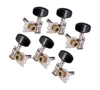 ALFAAL 6 Piezas De La Máquina De Guitarra Negra Cabezas De Sintonización Mecánica Para Guitarra Acústica Guitarra Eléctrica 3R3L
