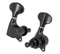 ALFAAL 6 Piezas Sellada Engranaje De Guitarra Acústica Tuning Pegs Sintonizadores Máquina Cabezas (Color : Black)